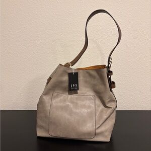 Taupe Shoulder Bag and cross body bag